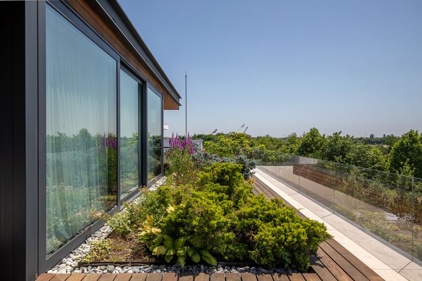 CW 50-SC Façades and MasterLine 8 HI+ Windows - M House located in Voluntari, Romania