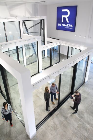HiFinity Sliding & Folding, CW 50-FP Façades, CS 77 Fire Proof Windows and CW 50-SC Façades - Reynaers Knowledge Centre located in Birmingham, United Kingdom