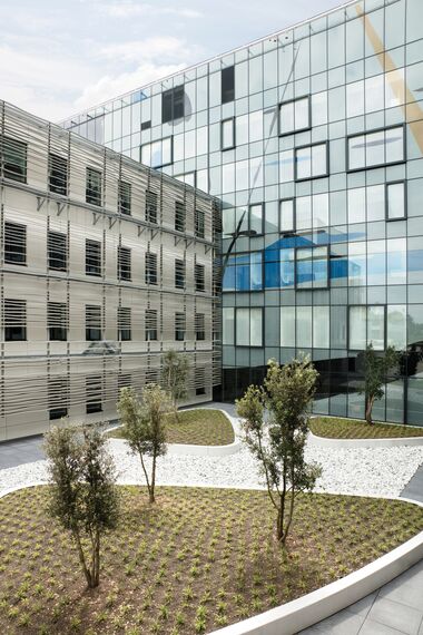 ConceptSystem 77 Windows, BriseSoleil 100 Solar Shading and CS 77 Fire Proof Windows - AZ Sint Maarten located in Mechelen, Belgium