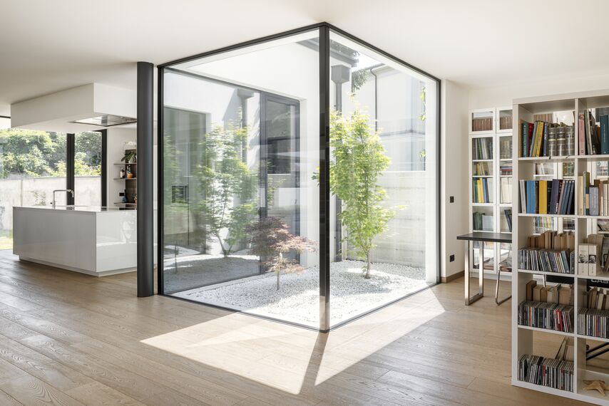 SlimLine 38 Doors and SlimLine 38 Windows - Private house SlimLine 38 located in Cremona, Italy
