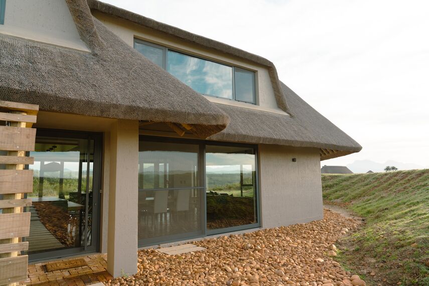 ConceptFolding 77 Sliding & Folding, MasterPatio Sliding & Folding, MasterLine 8 Windows, Mosquito Complementary Systems, MasterLine 8 Doors and MasterLine 8 Pivot Door Doors - Gondwana Private Game Reserve, Bush House located in Herbertsdale, South-Africa