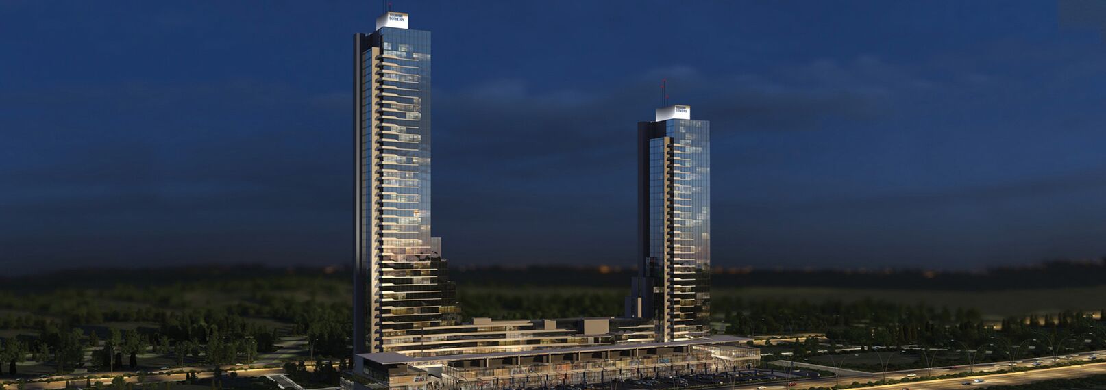 ConceptFolding 77 Sliding & Folding and CW 50-SC Façades - Apartmentcomplex Elmar Tower located in Ankara, Turkey