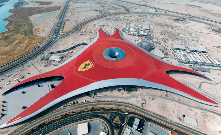 ConceptWall 86 Façades - Race track Ferrari World Abu Dhabi located in Abu Dhabi, United Arab Emirates