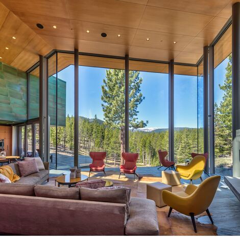 SlimLine 38 Windows, SlimLine 38 Doors, ConceptWall 50 Façades and Mosquito Complementary Systems - Martis Camp located in Truckee, CA, United States of America