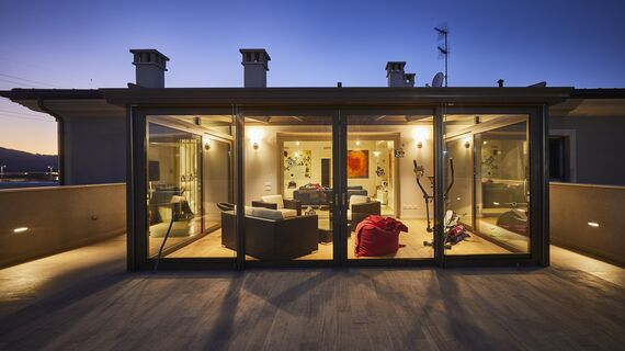 ConceptRoof 120 Conservatories and ConceptPatio 130 Sliding & Folding - Conservatory Veranda Brescia located in Brescia, Italy