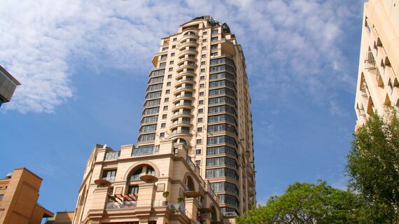 ConceptWall 50 Façades - Apartmentcomplex Michelangelo Towers located in Johannesburg, South-Africa